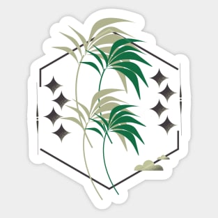 Vintage Palm Trees Sticker